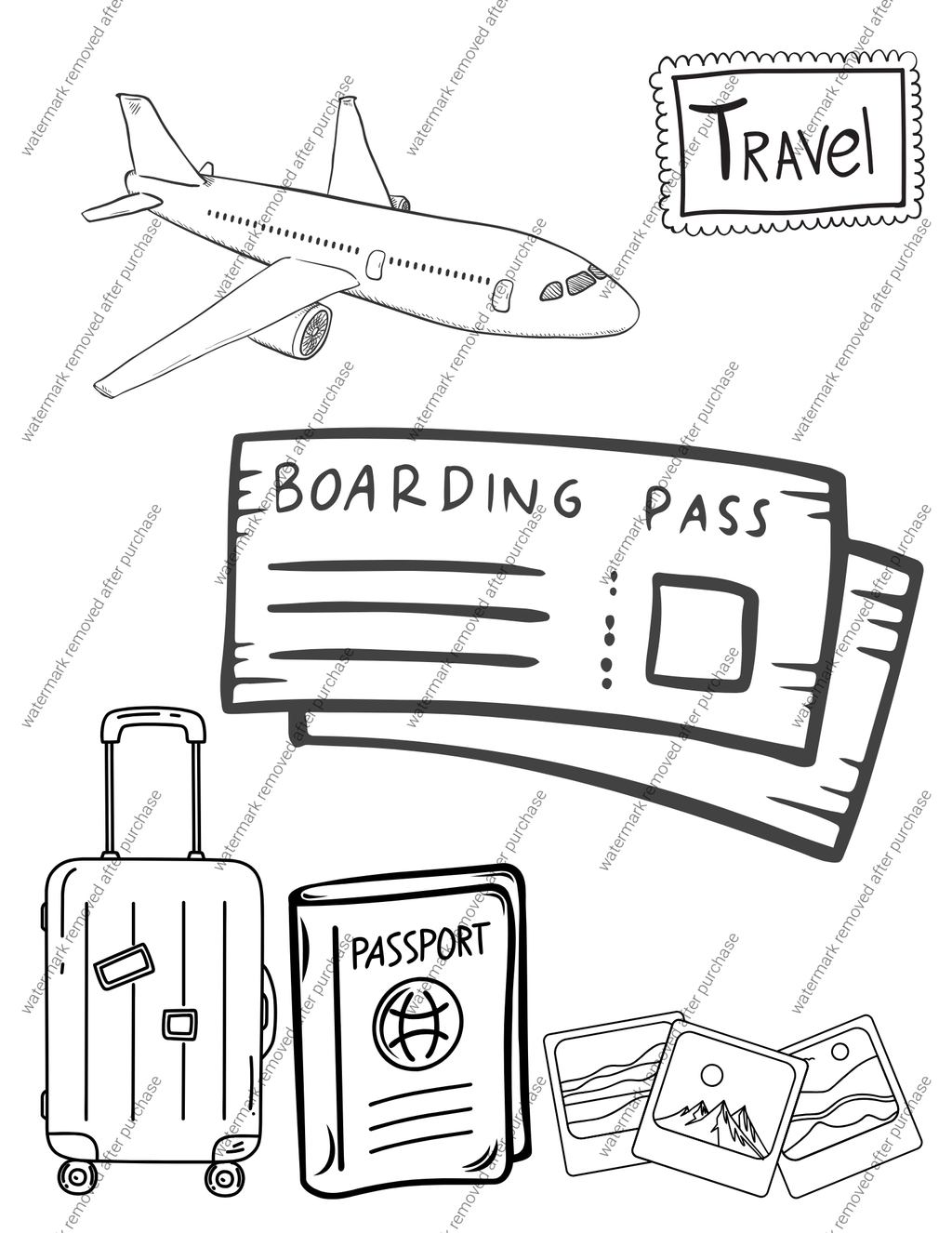 Printable Kids Travel Journal – Road Trip Activity Pages for Children