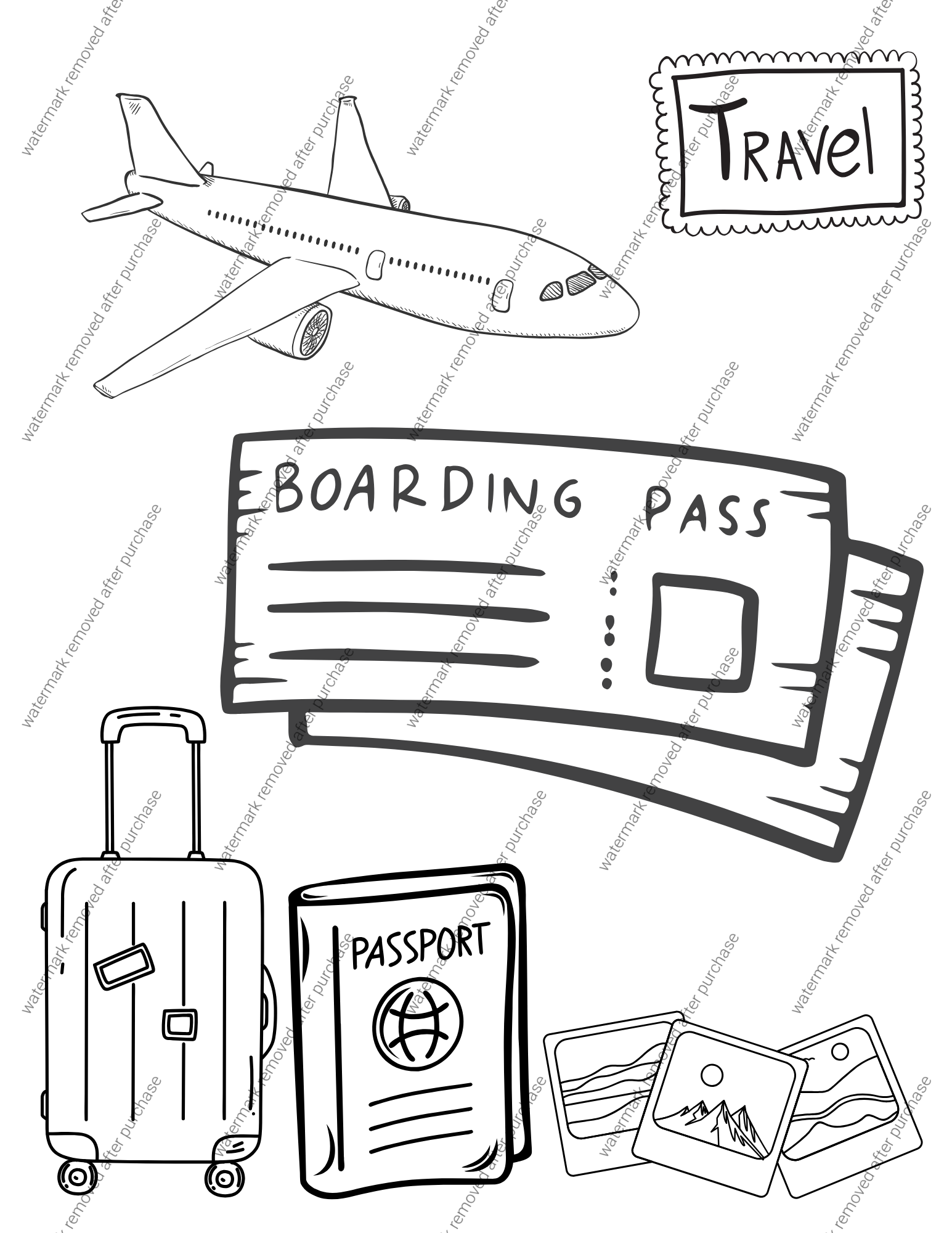 Printable Kids Travel Journal – Road Trip Activity Pages for Children