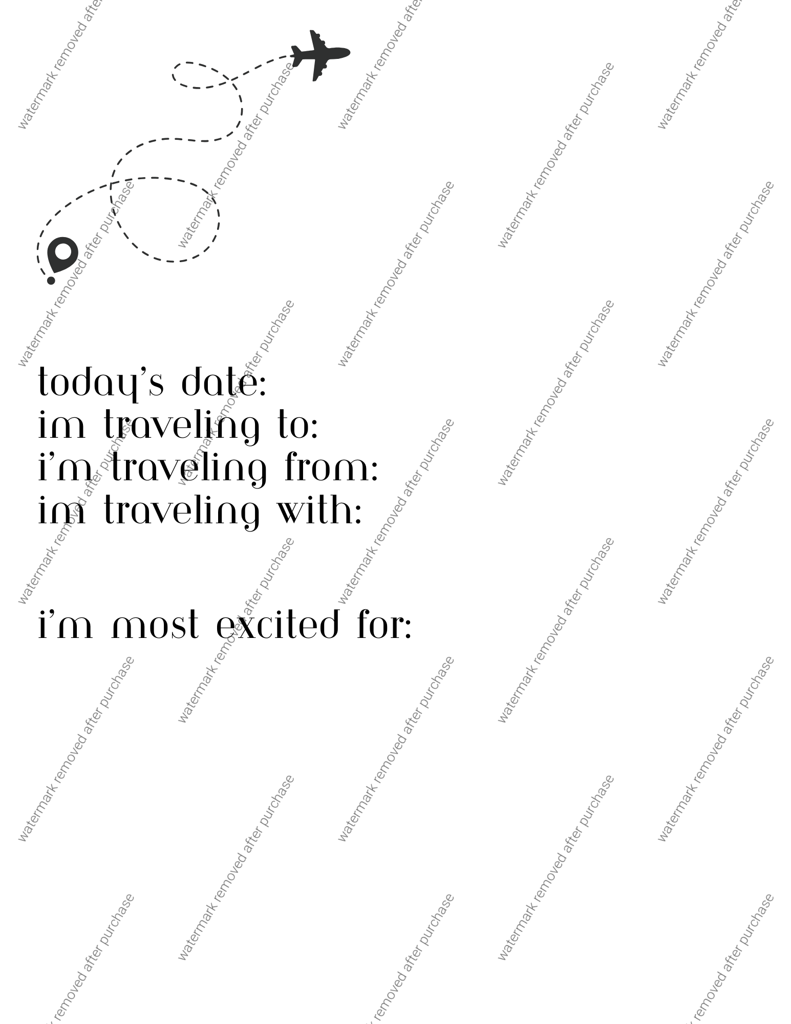 Printable Kids Travel Journal – Road Trip Activity Pages for Children
