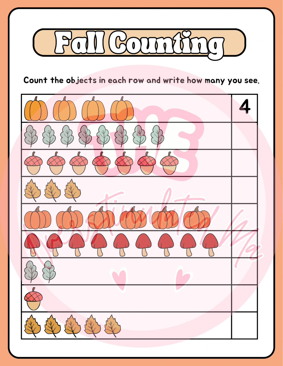 Fall activity sheets for kids
