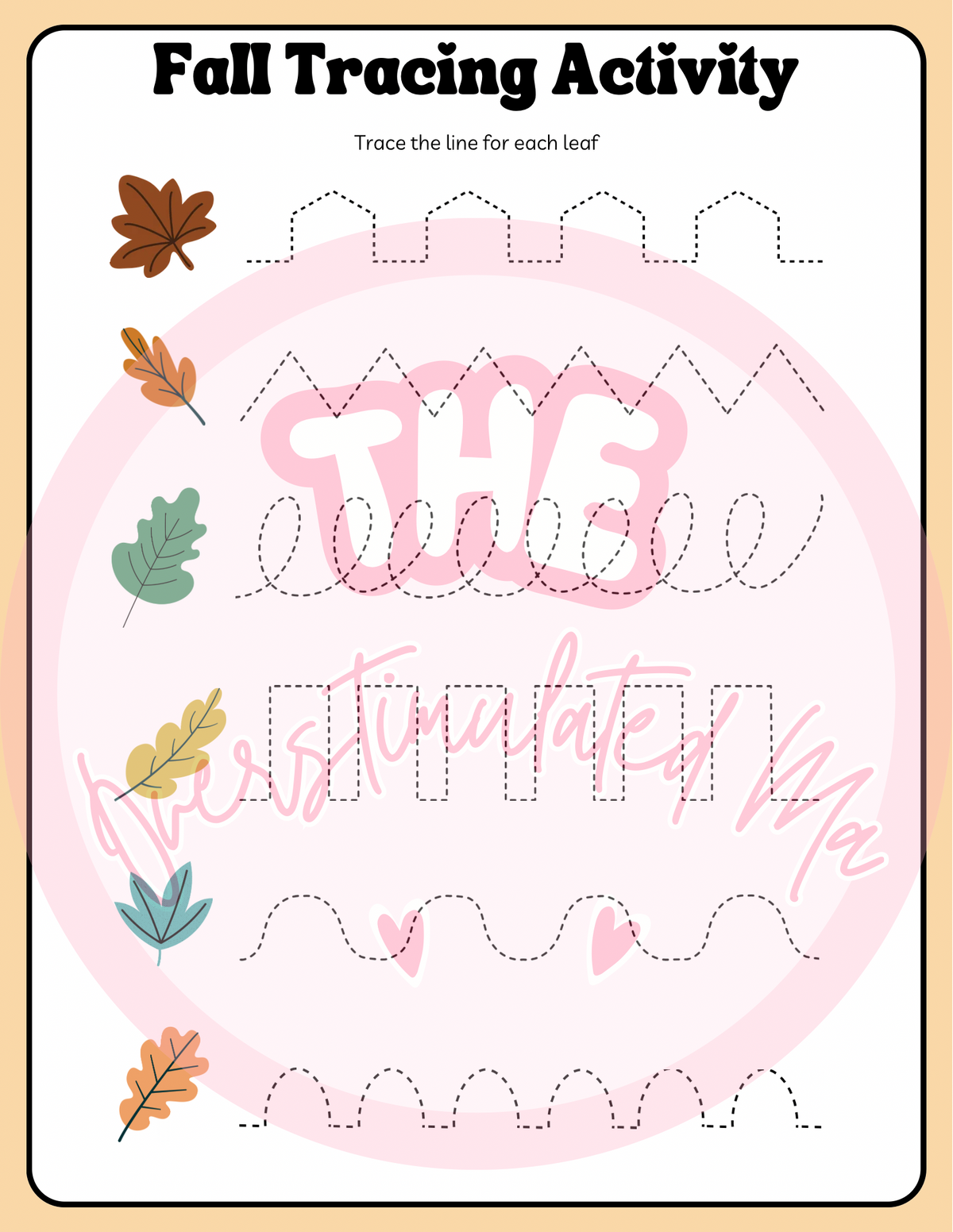 Fall activity sheets for kids